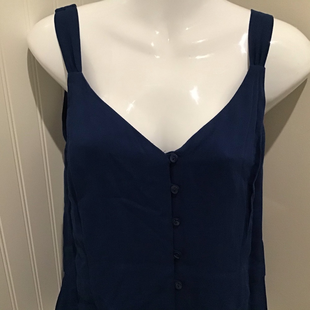 Dress Junior’s Large Halter Navy NWT $64 GB - Picture 5 of 11